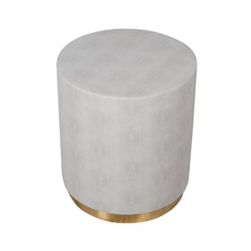 Side Table in Ivory Shagreen