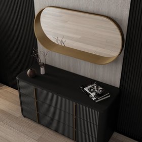 Contemporary Pill Wall Mirror