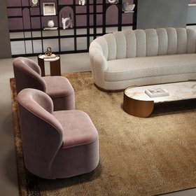 Modern Velvet Occasional Chair