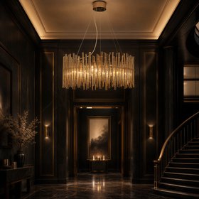 Luxury Gold Bamboo Style Chandelier