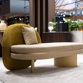 Contemporary Geometric Bench