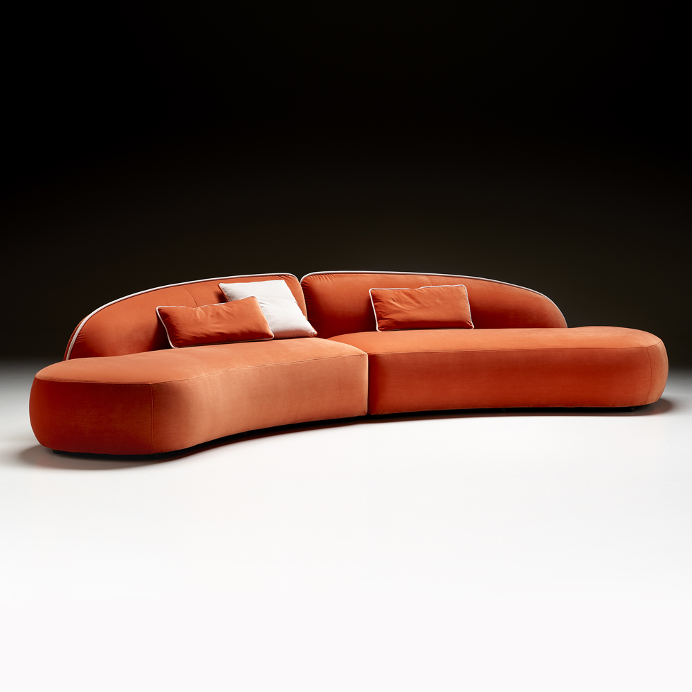 Chaise Style Modular Bouclè Sofa