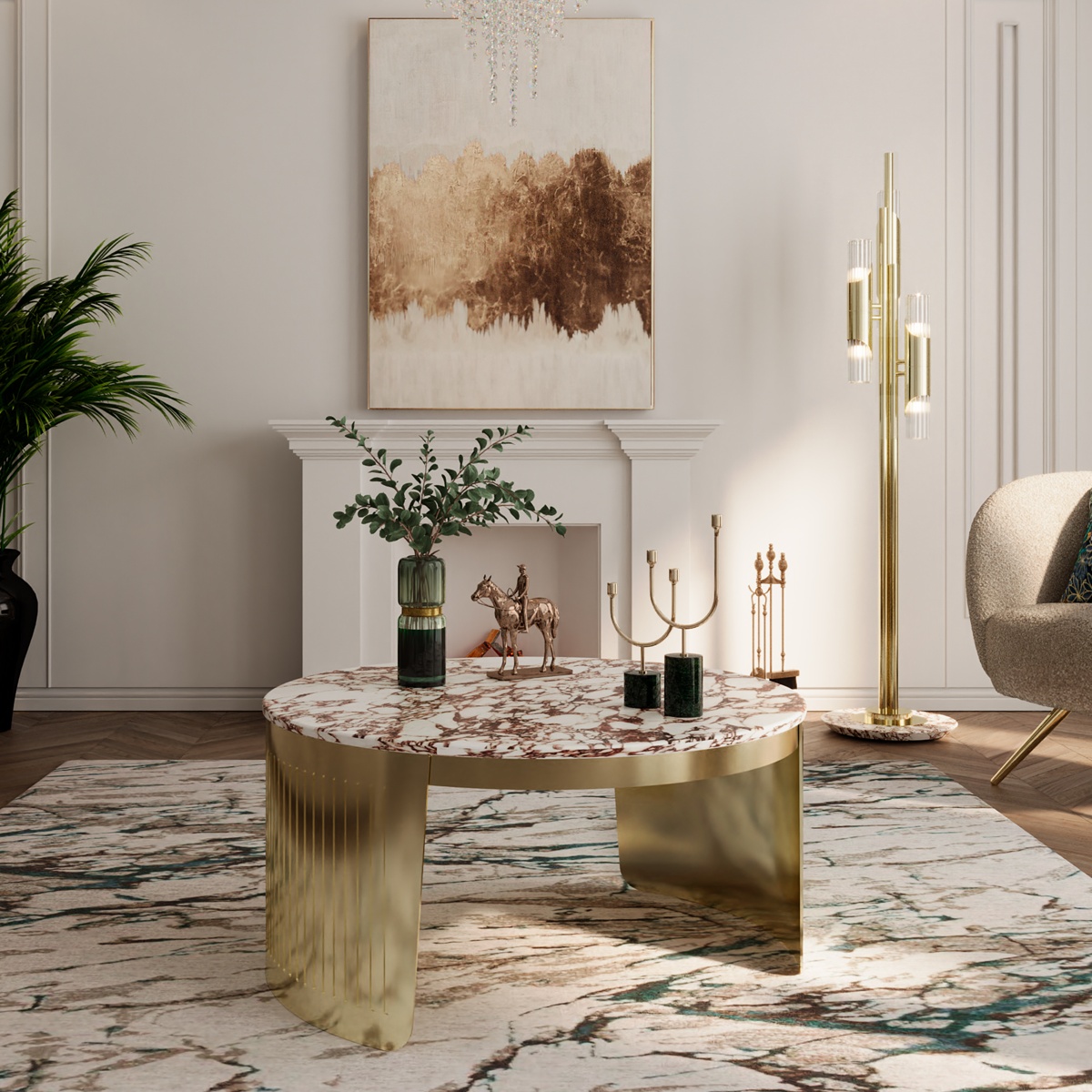 Modern Marble Coffee Table