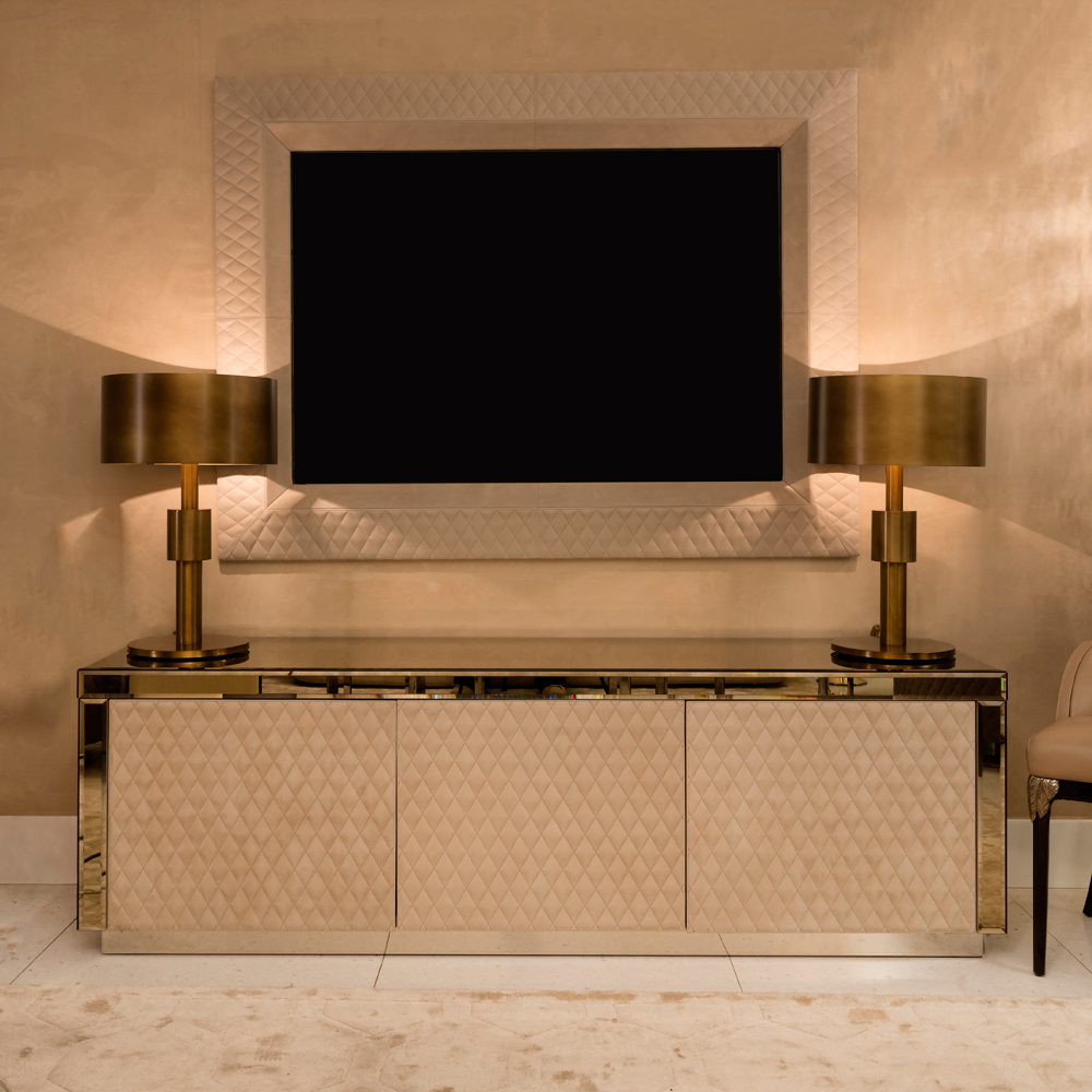 Luxury High End Wall Mounted Tv And Media Unit Set