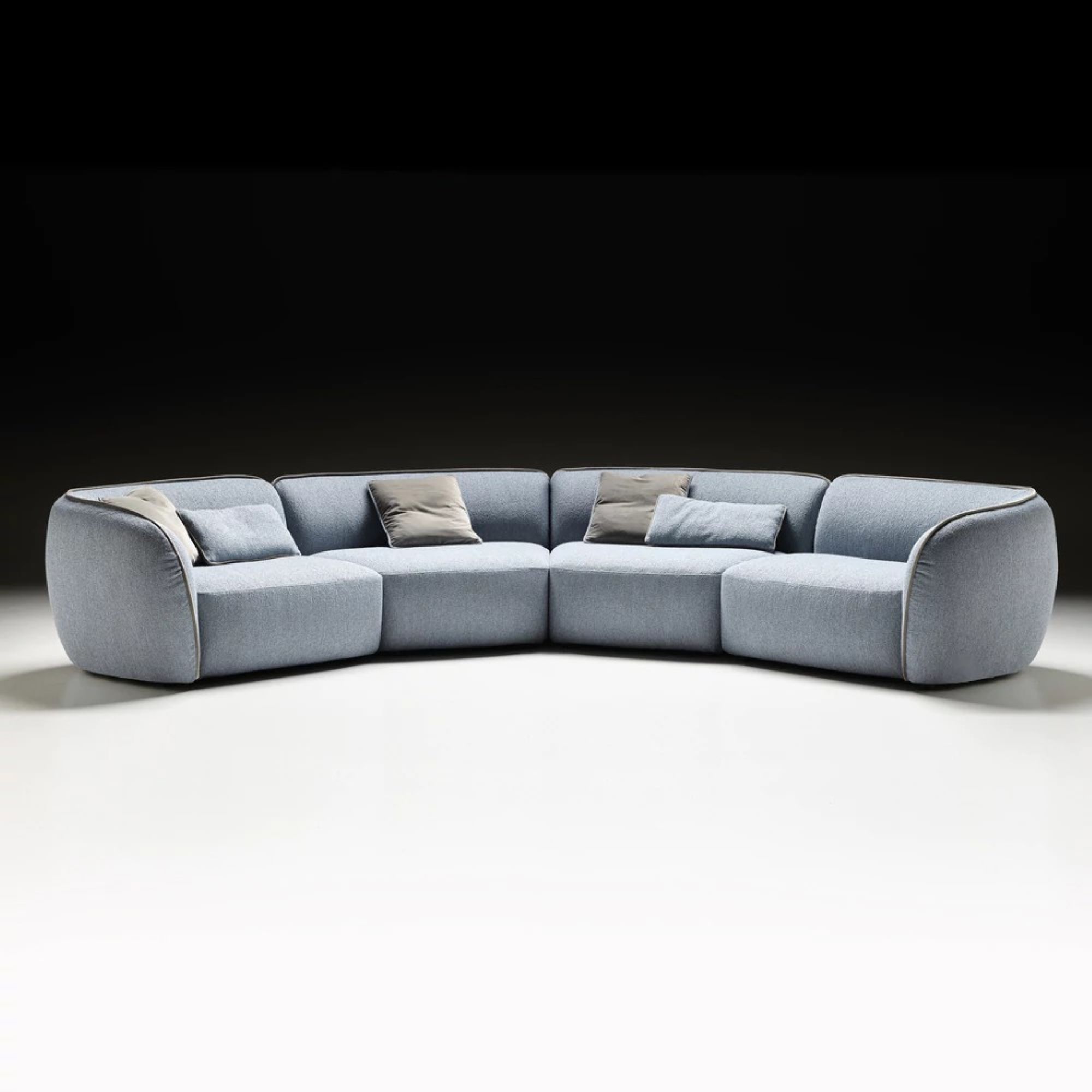 Modern Bouclè Modular Corner Sofa