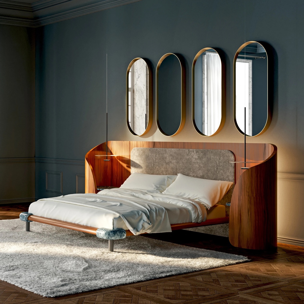 Contemporary Pill Wall Mirror 5
