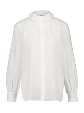 Saint Laurent Craie Shirt in Cotton Poplin