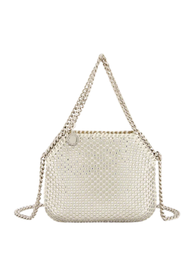 Stella McCartney Oyster Crystal Mesh Mini Falabella Tote Bag