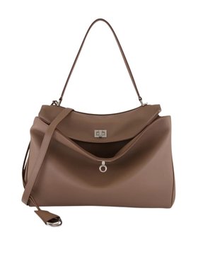 Balenciaga Taupe Medium Rodeo Leather Handbag