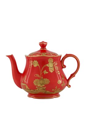 Ginori 1735 Red Oriente Italiano Rubrum Teapot with Cover