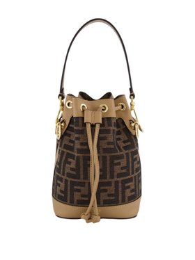 Fendi Mon Tresor Mini Bucket Bag in Brown FF Fabric