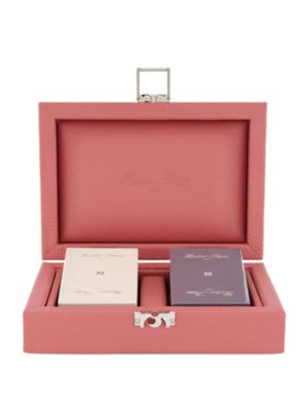 Hector Saxe Paris Bois de Rose Leather Cards Set
