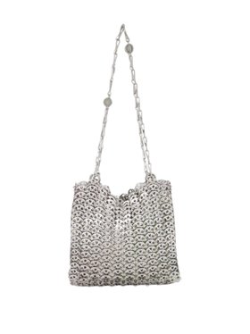 Rabanne Iconic 1969 Silver Shoulder Bag
