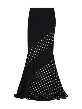 Nina Ricci Black Silk Mermaid Maxi Skirt