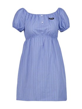 Miu Miu Celeste Blue Cotton Mini Dress