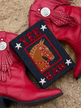 Olympia Le-Tan Yee-Haw Clutch