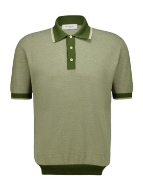 Piacenza 1733 Light Green Cotton Knit Polo