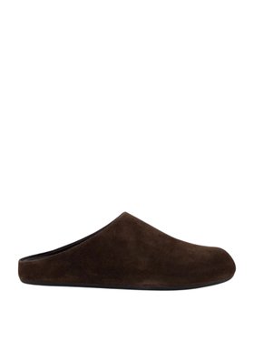 Officine Creative Brown Babouche 001 Suede Mule Sandals