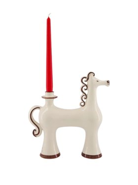 Les Ottomans White Italian Heritage Ceramic Candle Holder