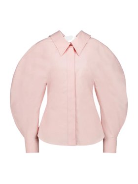 Givenchy Silk Pink Slashed Shirt in Poplin