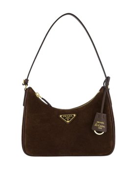Prada Brown Re-Edition 2005 Suede Mini Bag