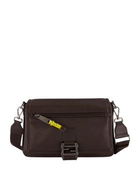 Fendi Brown Leather Flux Messenger Bag