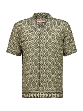 Orlebar Brown Bayleaf Green Passetto Print Shirt
