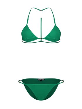 Tom Ford Green Triangle Bikini with T-Trim