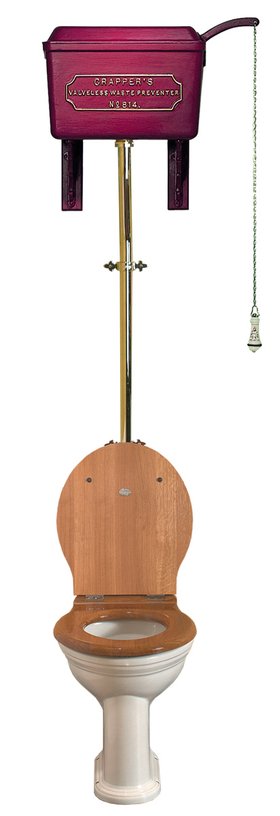 High-level WC Set with Cast Metal Cistern (Red)