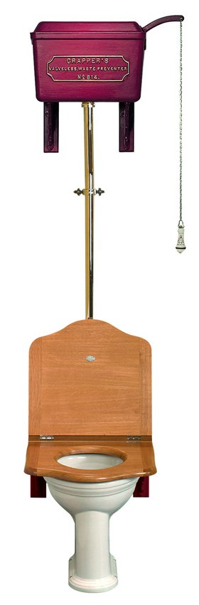 High-level WC Set with Cast Metal Cistern (Red)