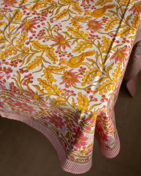 Luckington Tablecloth - Block Print