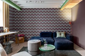 Jive Blue & Burgundy