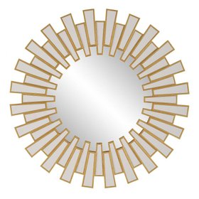 Rays Round Mirror - Gold