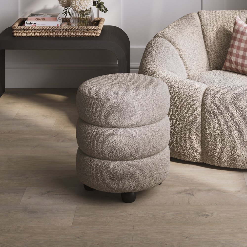 Emily Pouffe - Buff & Black
