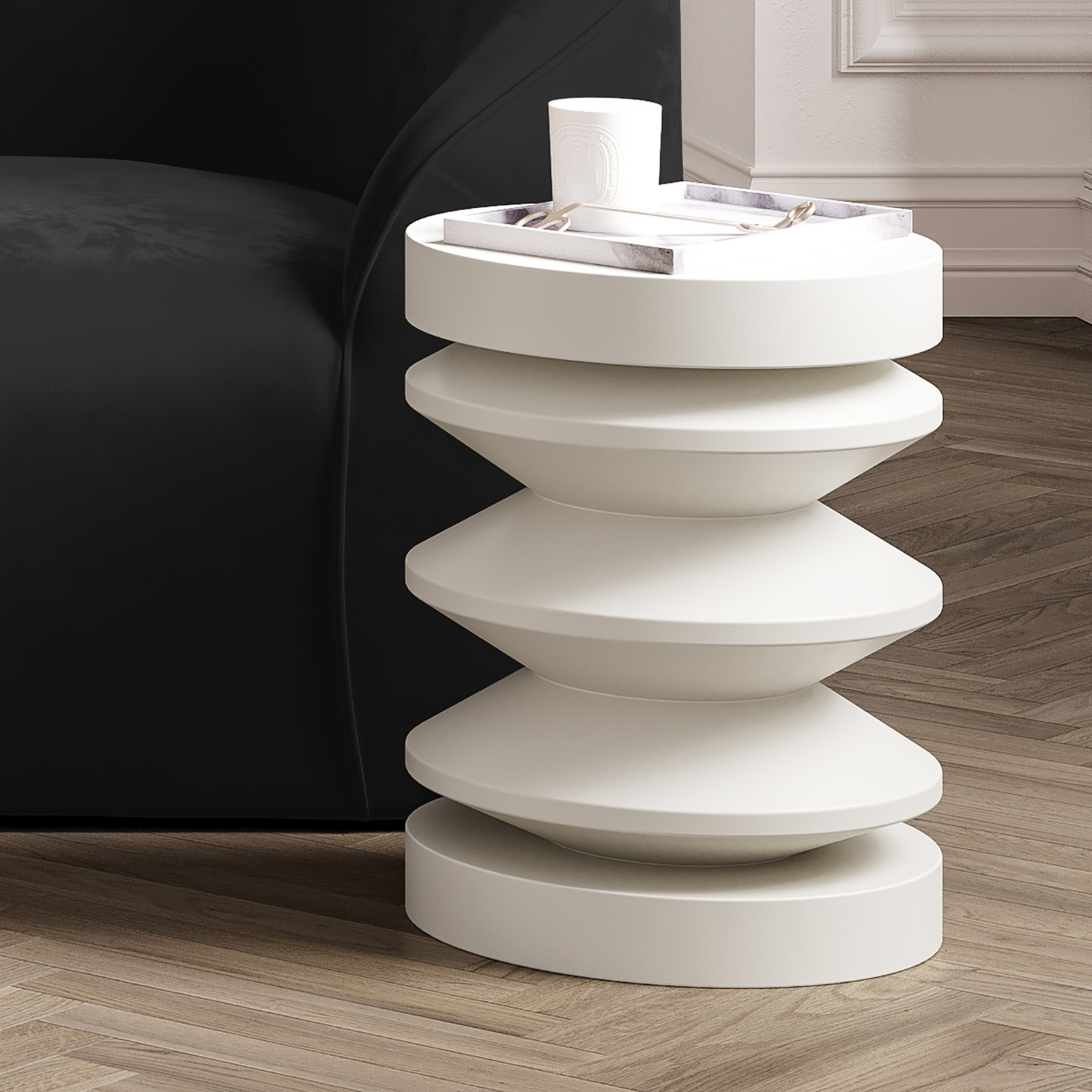 Freda Side Table - White