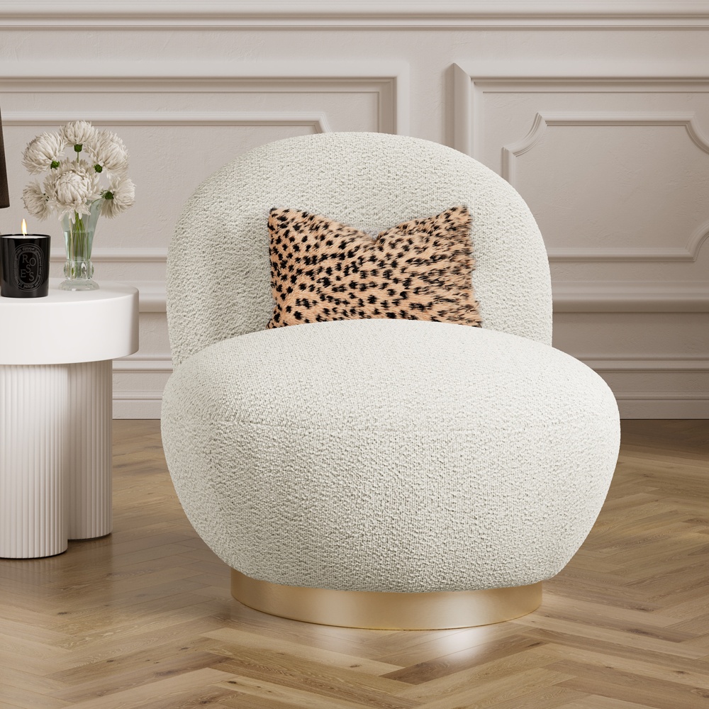 Lanesborough Swivel Chair - Ivory
