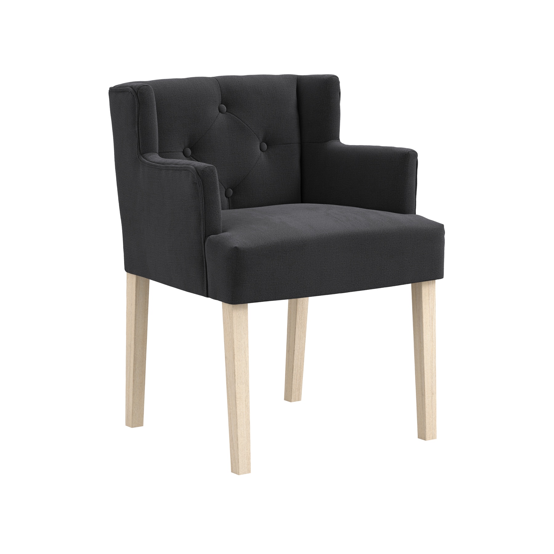 Ari Winged Dining Armchair - Anthracite