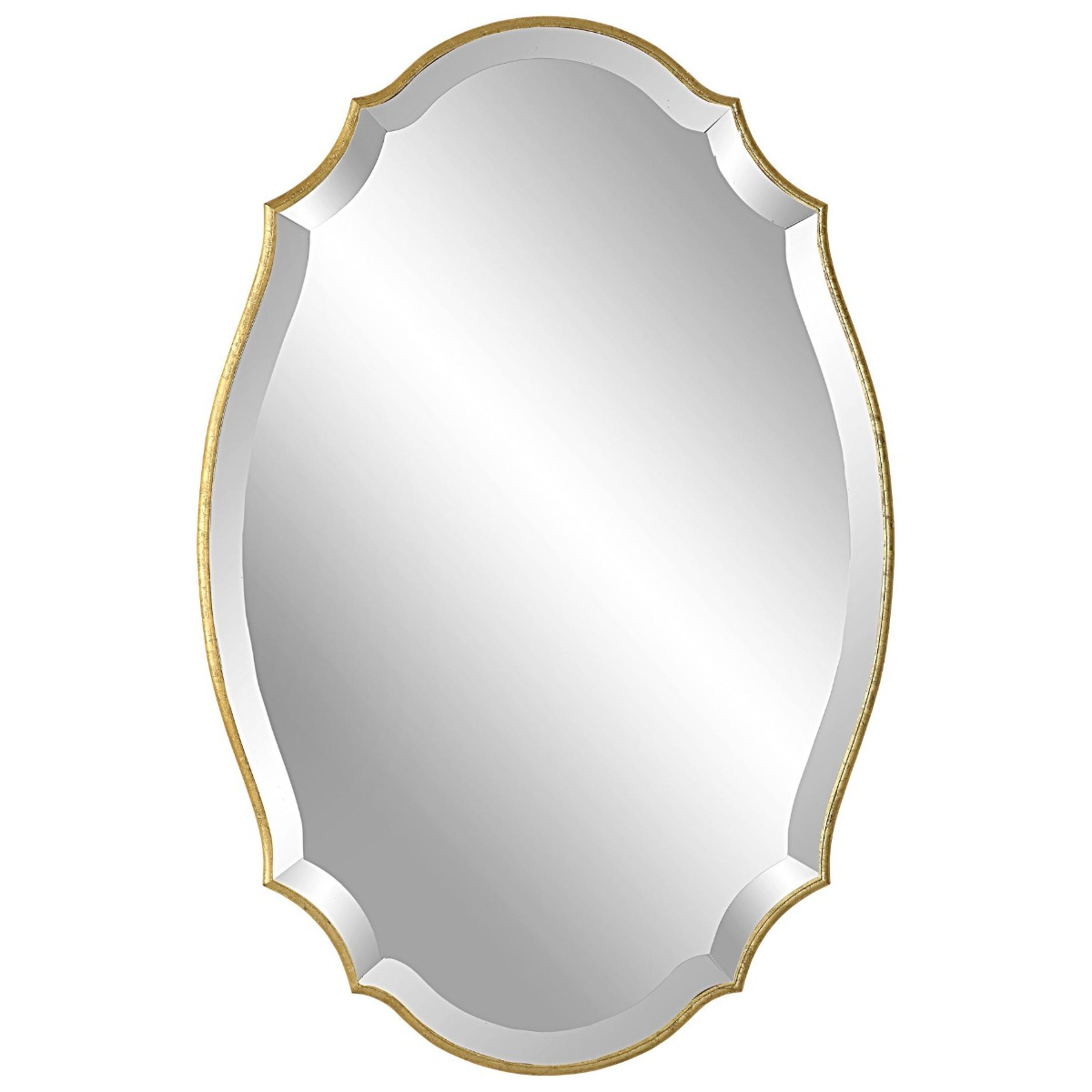 Aida Mirror - Gold Finish