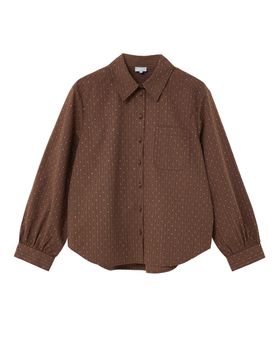 Chocolate Brown Rhinestone Shirt