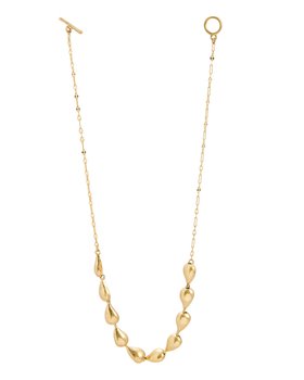 Elissa Teardrop Gold Tone Collar Necklace