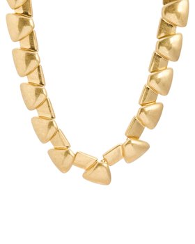 Pasha Statement Matte Gold Tone Chunky Necklace