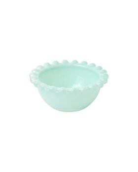 Pastel Blue Bobble Edge Glass Trinket Bowl