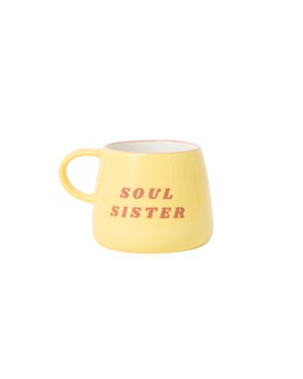 Yellow & Brown Soul Sister Ceramic Mug