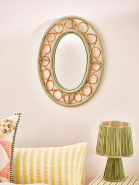 Vero Green Oval Loop Wall Mirror £115