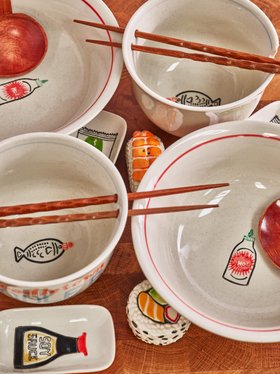 Ramen Bowl With Wooden Spoon £20