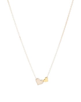 Callie Heart Charm Silver & Gold Plated Pendant Necklace
