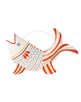 Fish Blue & Red Watering Can