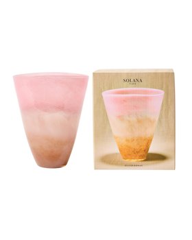 Solana Tonal Pink Glass Vase