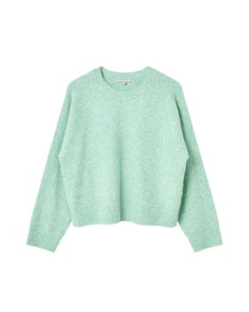 Mint Green Crew Neck Knitted Jumper
