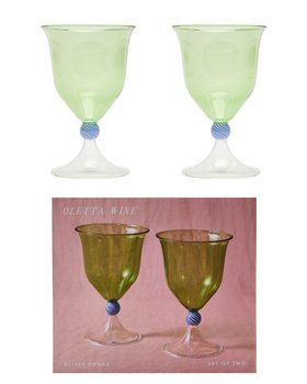 Olleta Swirl Wine Glasses Set of Two
